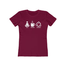 Load image into Gallery viewer, Relax Recharge Reconnect (coffee) - Women's T-shirt