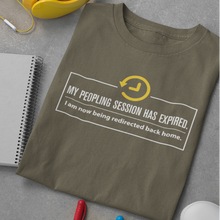 Load image into Gallery viewer, Peopling Session Expired - Unisex Tee
