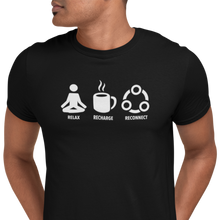 Load image into Gallery viewer, Relax Recharge Reconnect (coffee) - Unisex Tee