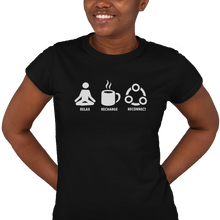Load image into Gallery viewer, Relax Recharge Reconnect (coffee) - Women's Tee