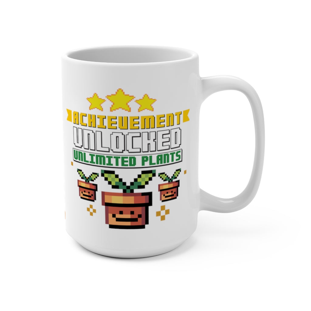 Achievement Unlocked: Unlimited Plants - 15oz mug